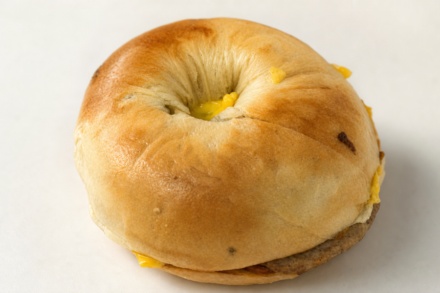 Sausage & Egg at The Bagel Spot — enhanced by FoodShots