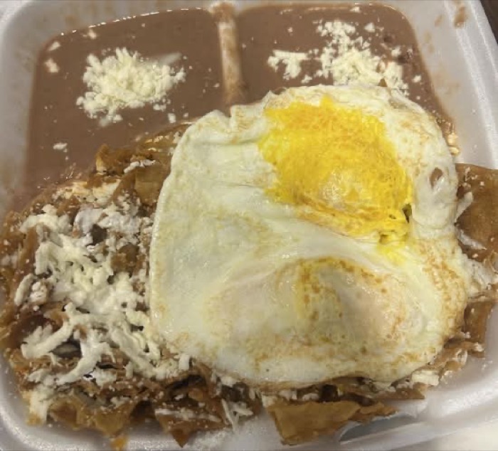 Chilaquiles Rojos at La Catedral Cafe — original photo