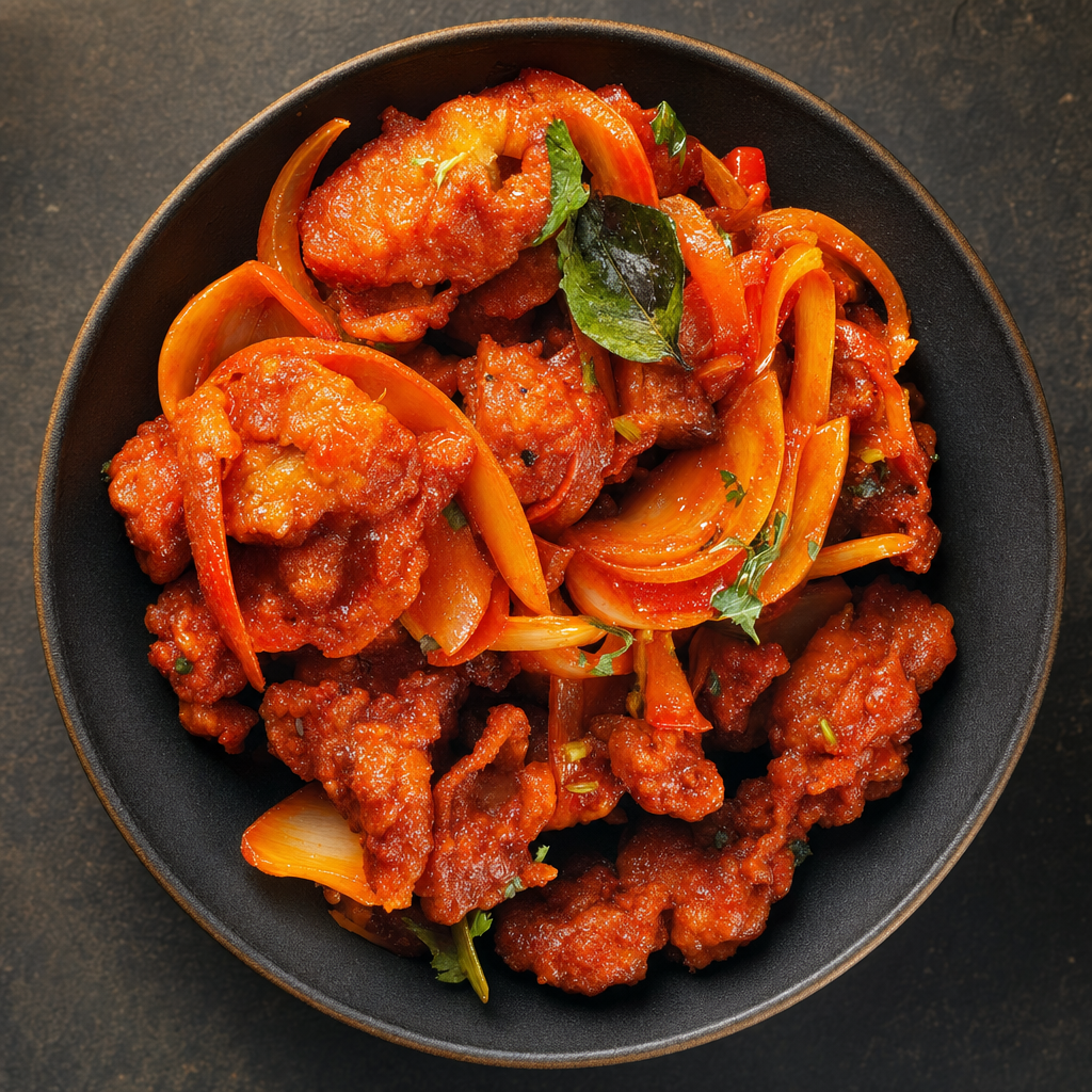 Chicken 65 at Maharaj Indian Grill — enhanced by FoodShots